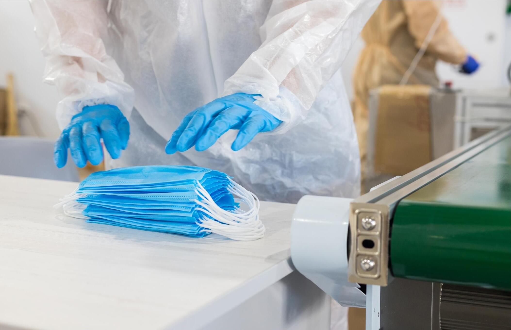 aging of masks in accordance with medical standards